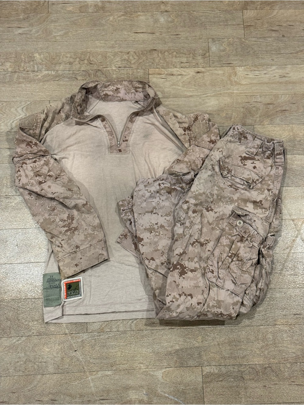 Marine Corps Desert FROG (Fire Resistant Organizational Gear) Shirt & Trousers S